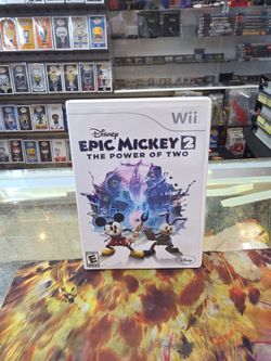 Disney Epic Mickey 2 The Power of Two 2006 Nintendo Wii Complete w/ Manual CIB