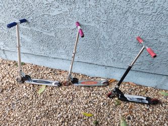 All 3 kick scooters $20 razor scooter