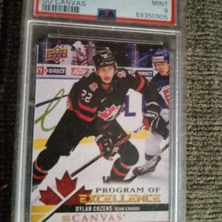 2020 pper Deck Dylan Cozens  Canvas Graded  9