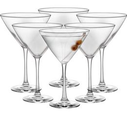 Martini Glasses - 6oz- Set of 6 Boxed