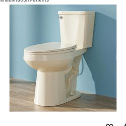☀️#0SBN Elongated Tall Toilet 19 Inch, ADA High Toilets for Bathroom, Comfort Bowl Heigh 19", Single