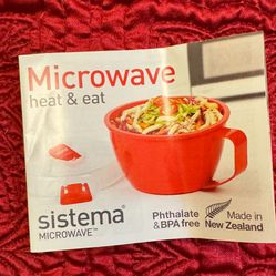 “Sistema To Go “  Large Soup  Bowl/new
