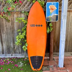 5’8 Luke Short Designs LSD Twinny Surfboard Twin Fin Surf Board Fish (not Lost Rnf 96 Channel Islands Sharpeye Album JS Pyzel Rusty Firewire Machado)