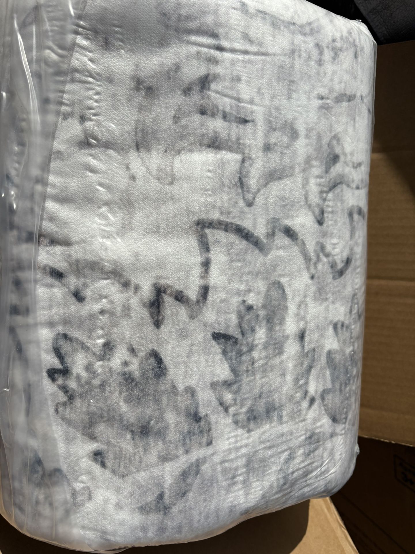 Washable Rugs for Living Room, 9x12 Area Rug for Bedroom, Grey And White