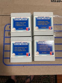 Vintage 1988 starting Lineup talking Baseball games hall of fame no 4001/4002/4006/4007