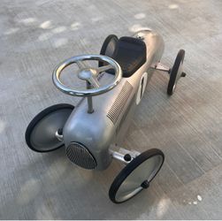 Vintage-Style Kids Metal Pedal Racing Car