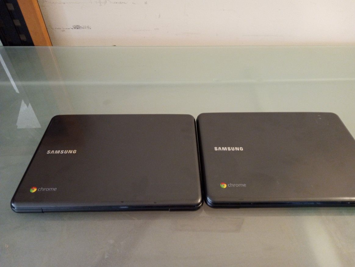 Two Small Samsung Chrome Laptops Both For One Price I Have To Find Cord But They Are In Good Condition