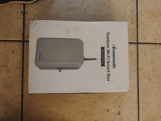 BRAND NEW IN BOX  Dwenwils Outdoor WiFi Outlet Smart Box w Remote Timer Alexa Google