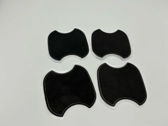 4 PCS Car Door Black Handle Cup Stickers