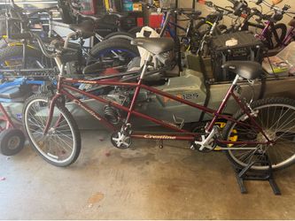 Tandem crest line Bike red burgundy