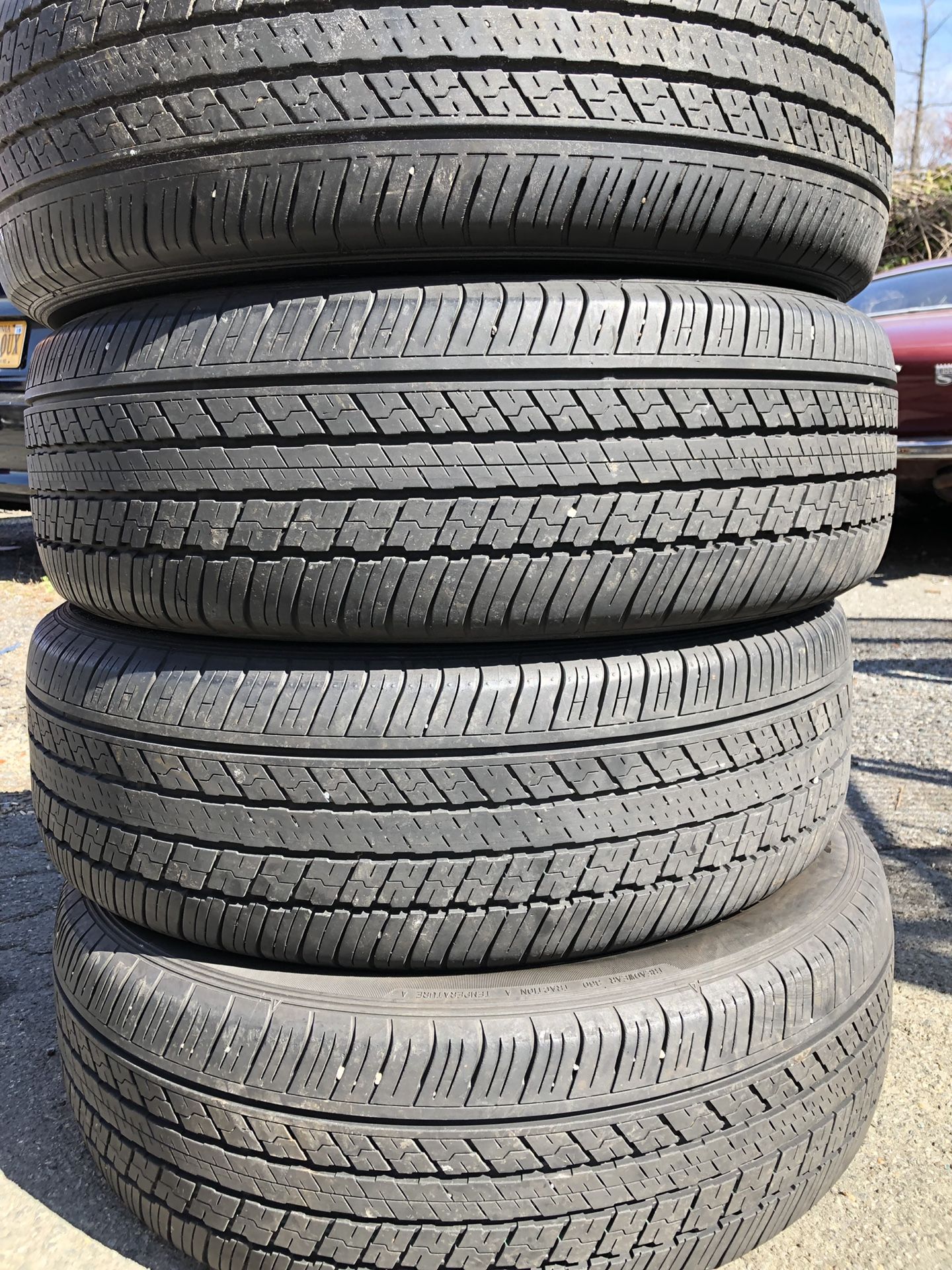 Set 4 used tire 225/60R18 GRANDTREK DUNLOP set 4 used tire $140 4 llantas usadas 225/60R18 GRANDTREK DUNLOP por las 4 llantas $140