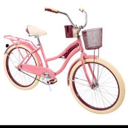 Huffy 24" Nel Lusso Women's Comfort Cruiser Bike, Pink