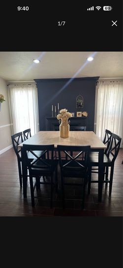 Table and 8 chairs