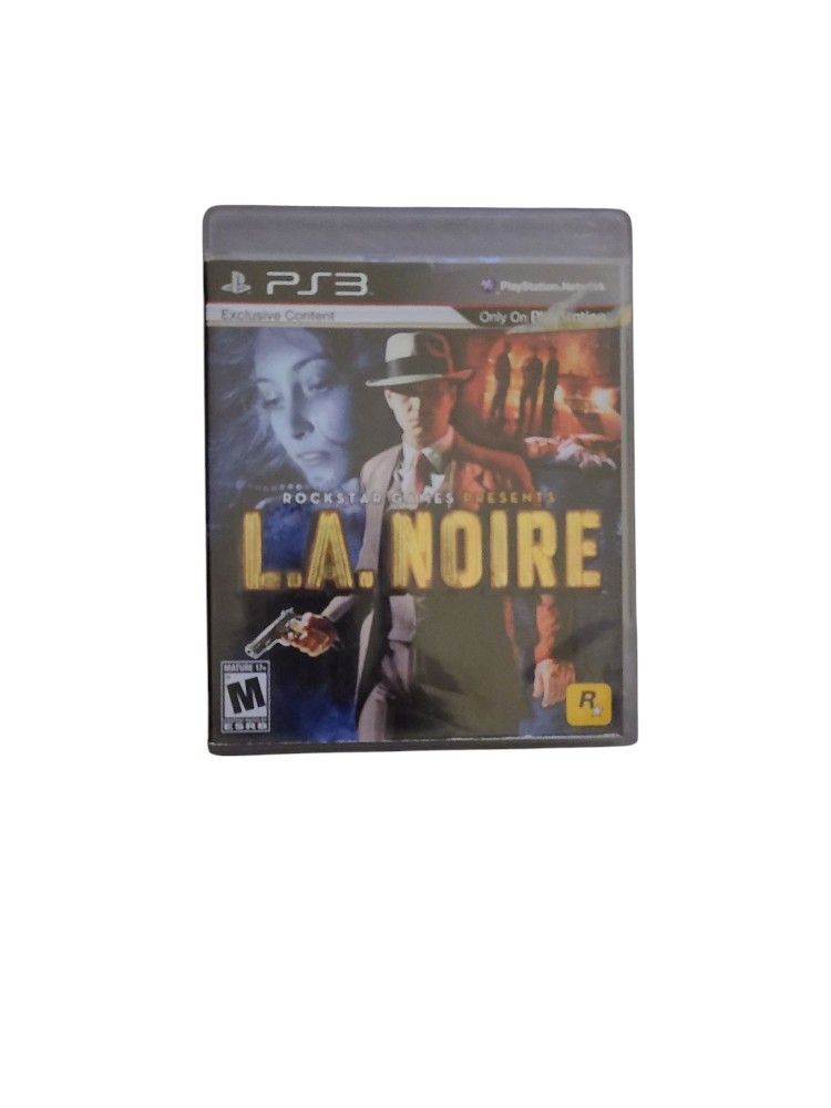 L.A. Noire for PS3 Complete with Manual and Game Disc, 2011, Sony PlayStation 3