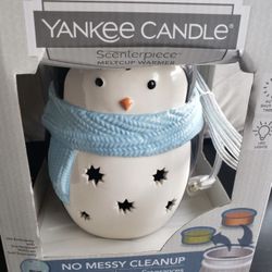 New yankee candle Snowman scenterpiece easy meltcup warmer