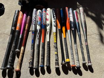 Lot of 15 Used Baseball Bats