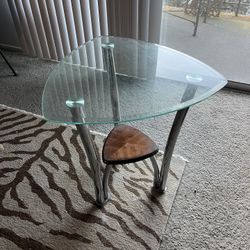 Glass Side Table