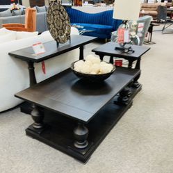 New 3 Pc Coffee Table Set