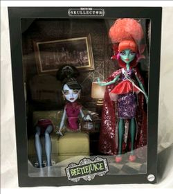 MONSTER HIGH SKULLECTOR BEETLEJUICE MOVIE WAITING ROOM 2 DOLL SET BRAND NEW IN BOX--PRICE IS FIRM