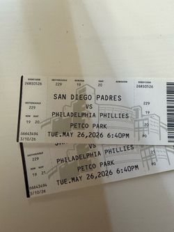 2 Padre tickets for May 26