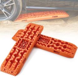 357*10 TON Traction Boards with PP Material, Recovery Boards for Off-road Vehicles/Cars/Pickups/SUVs/RVs, Pair Tire Traction Mats on Snow, Sand, Mud a