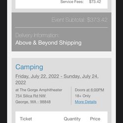 Above & Beyond Weekender GLAMPING + 2 General Admission