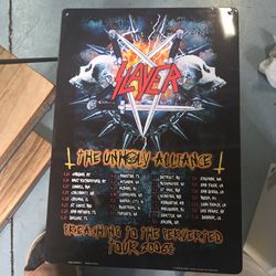 Slayer  metal tour poster