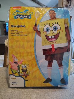 New Spirit Halloween adult SpongeBob SquarePants costume