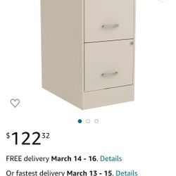 Used File Cabinet With 2 Wheels 
