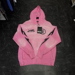 Hellstar Pink ZipUp Hoodie