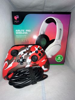PowerA Wired Controller and PDP headphones for Xbox