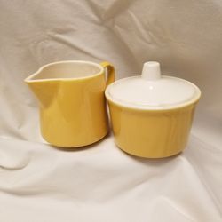 Vintage Mid Century Creamer And Sugar Bowl
