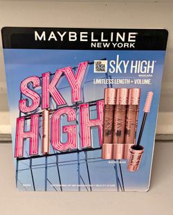 Maybelline Sky High Mascara Blackest Black 3-Pack Value Set - Brand New Sealed