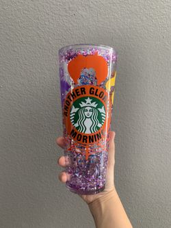 Snow globe glitter tumblers
