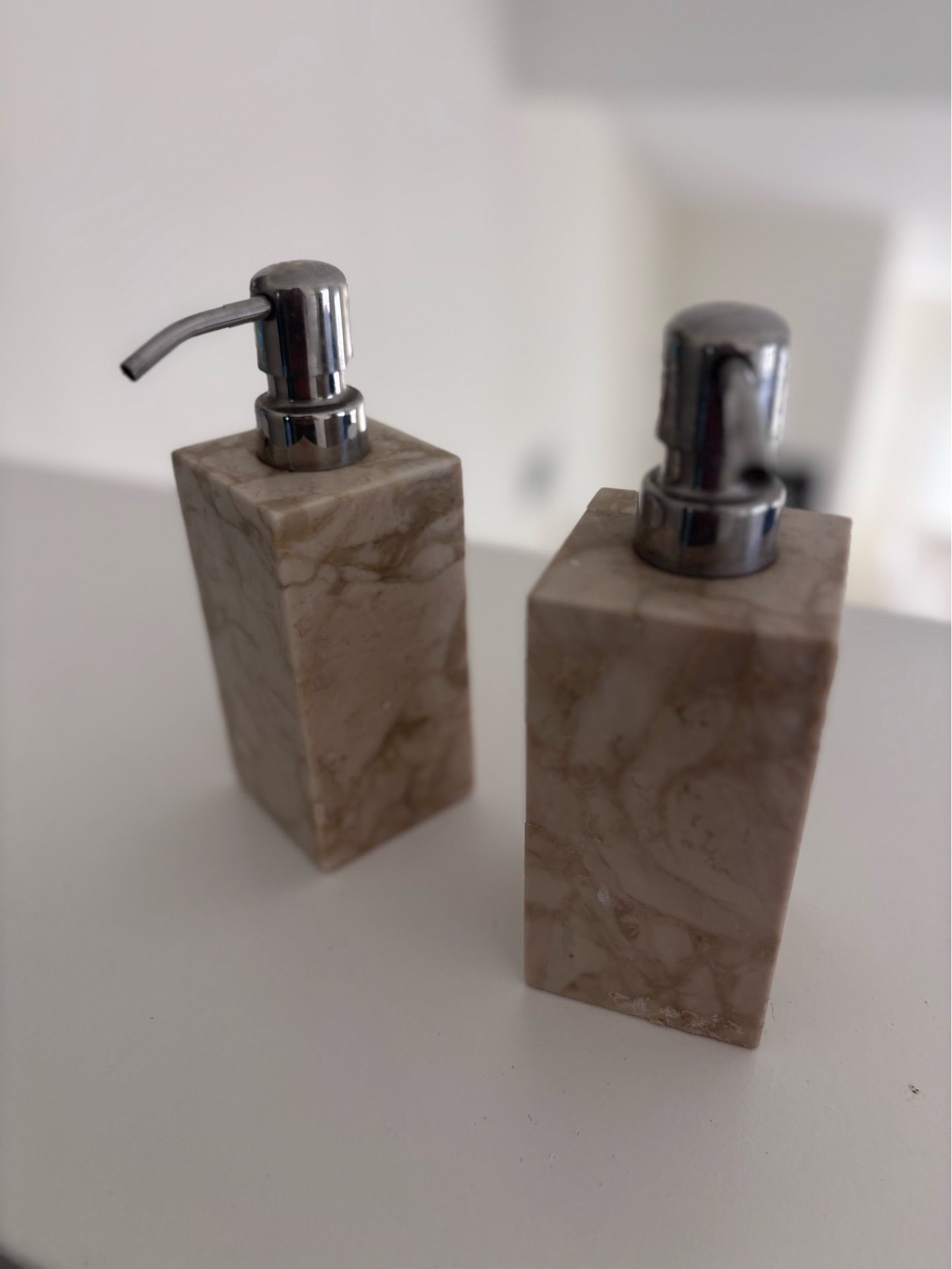 Tuscan Beige Marble Soap Dispenser