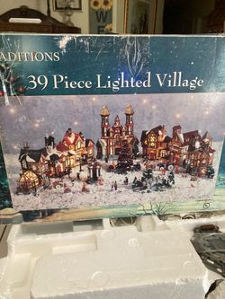 Vintage traditions lighted village