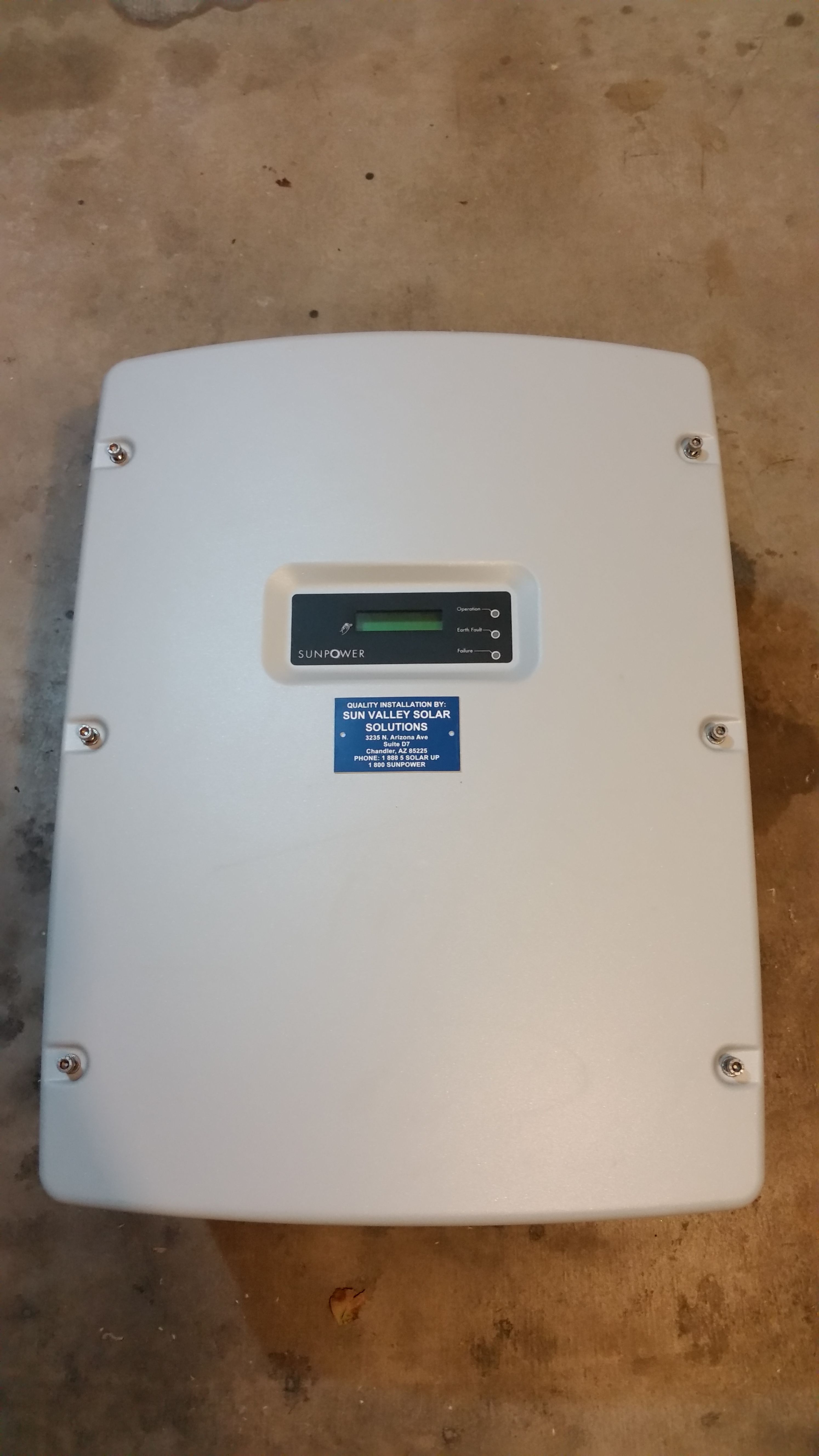 SPR-5000M Sunpower solar inverter with monitoring kit