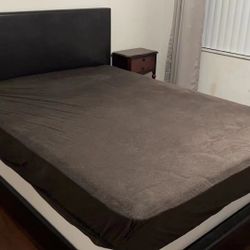 Queen Size Bad Frame And Mattress 