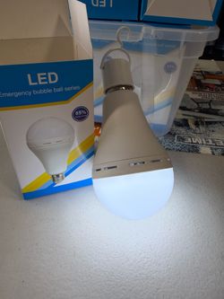 Emergency Rechargeable Light Bulb 12W 6500K