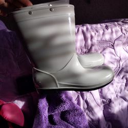 Grey Kids Rain Boots