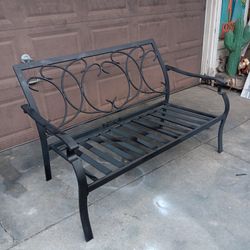 Heavy Duty Steel Outdoor Patio Bench 