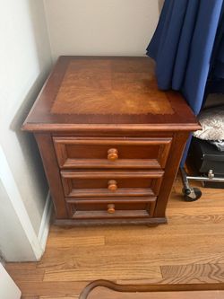 Wood dresser drawers