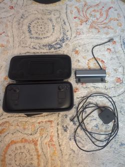 Steam Deck OLED 512GB - Original Case & Charger - JSAux Dock - 128gb microSD