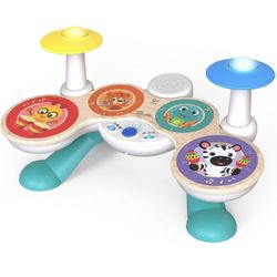 Baby Einstein Together in Tune Drums​ Safe Wireless Wooden Musical Toy