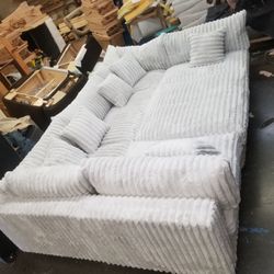 BRAND NEW 8x13X8ft and 6x15x6ft or 11x11ft  CORDOROY LIGHT GREY FABRIC