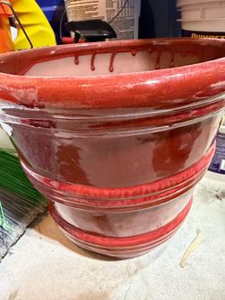 9.8 in ceramic planter