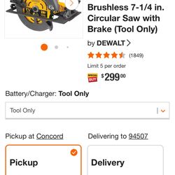 60v Dewalt Circular saw