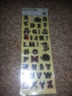 Stamp letters and shapes