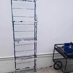 4 Tier Indor Outdoor Plant Bakers  Rack Metal Vintage 