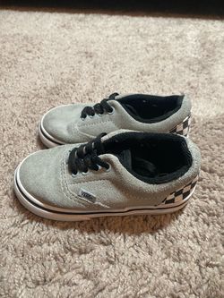 Vans Oldskool Era grey low top sk8 checkerboard sneakers Toddler size 6.5 US